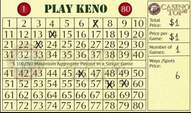 10 numbers for superball keno